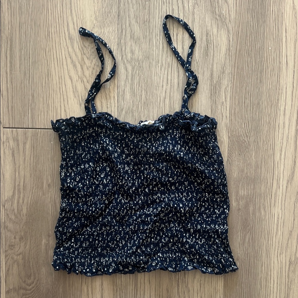 Brandy Melville Navy Floral Camisole